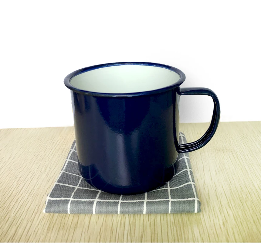 

Coffee Tea Cup Nostalgic Creative Vintage Lover Enamel Drinkware Coffee Cups Tea Cup Printed Coating Enamel OA
