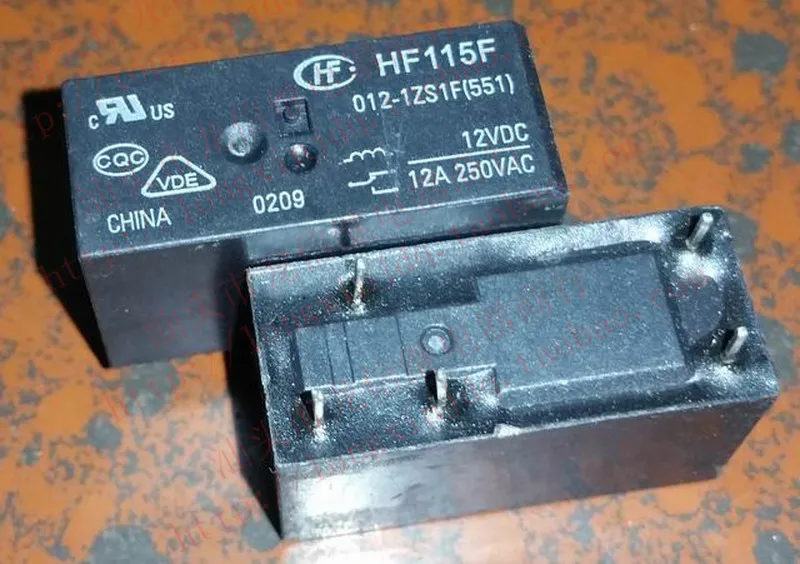 HF115F/JQX 115F 012 1ZS1F (551)/1Z1A (335) 1C 5P 12V|Реле| |