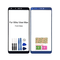 Front Outer Glass Panel For Wiko View Max Touch Screen Panel  No Touch Screen  Mobile Phone Repair Parts Tools Glue