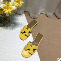 women high quality pig nose slippers rome style genuine leather real shoes summer slides outdoor footwear for wide feet 42 34 39