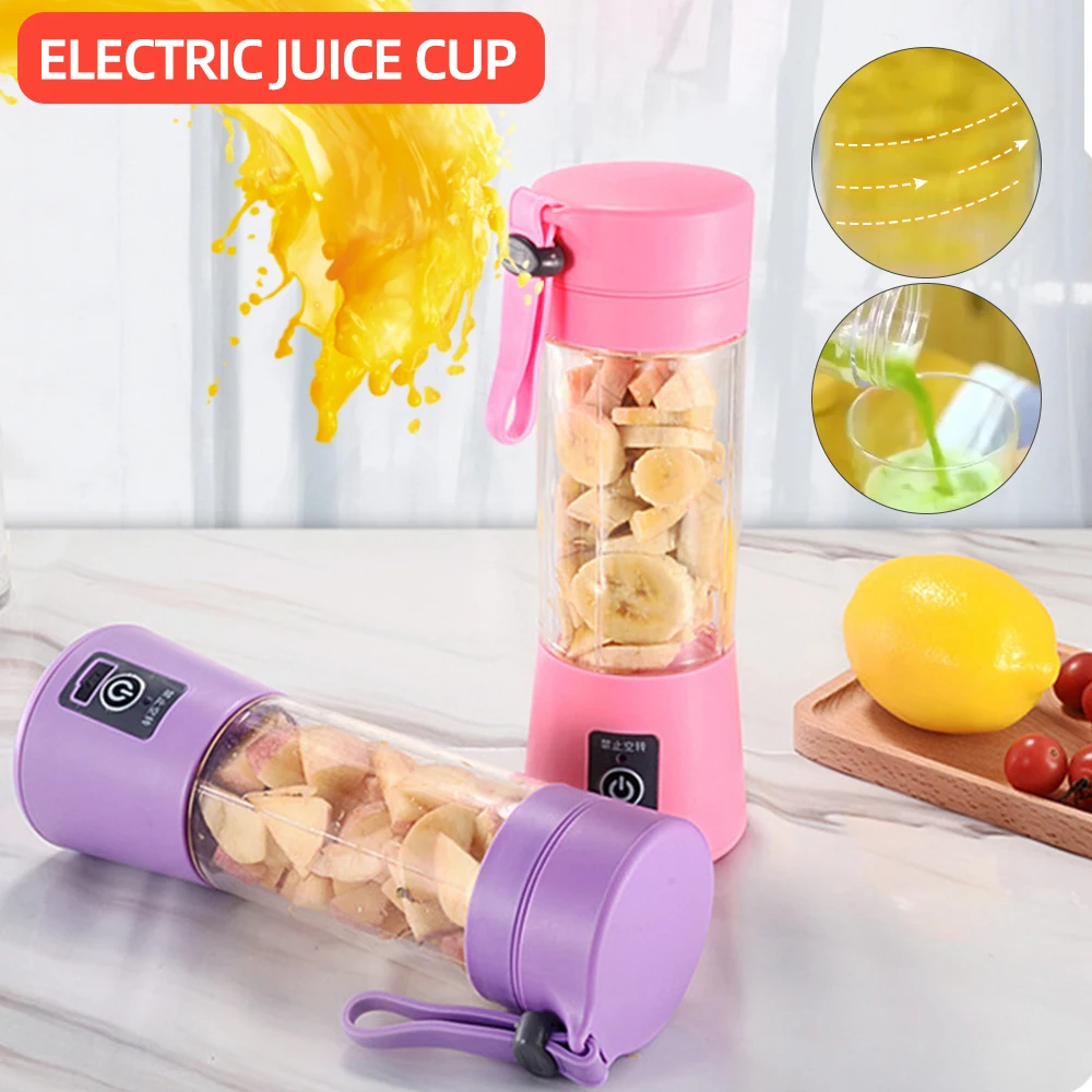 

Portable Mixer USB Electric Fruit Juicer Handheld Smoothie Maker Blender Stirring Rechargeable Mini Food Processor Juice Cup