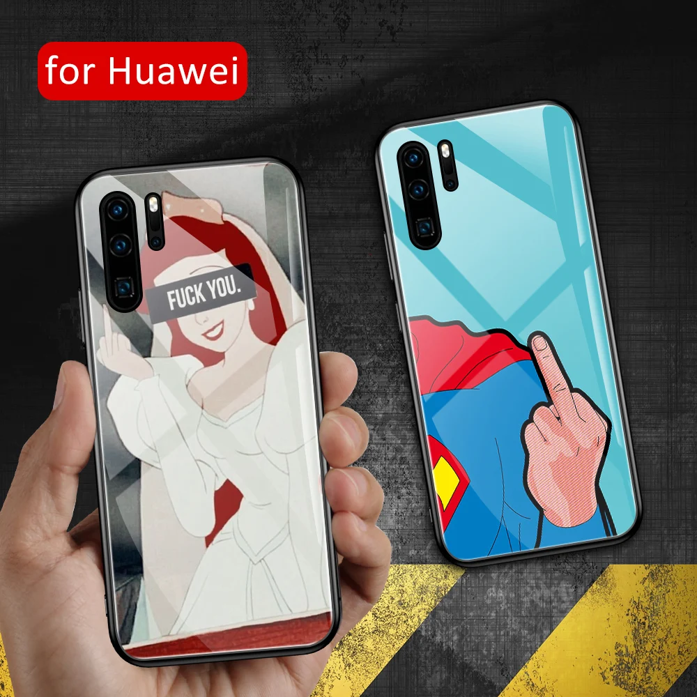 Стеклянный чехол для huawei p30 lite задняя крышка P9 P10 Plus P20 P30 pro lite|Бамперы| |