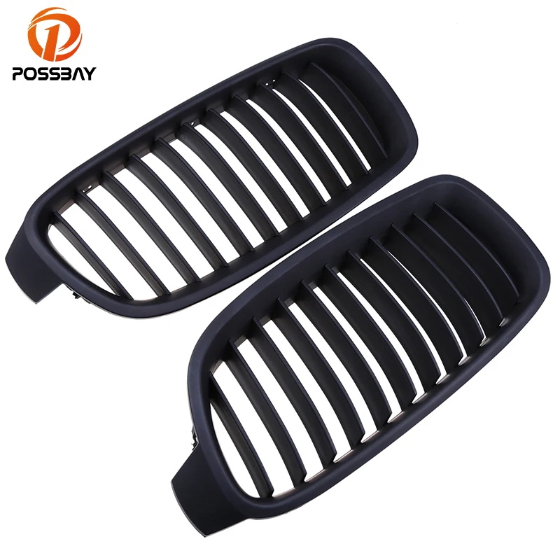 

POSSBAY Matte Black Car Front Grilles for BMW 3-Series F30 318i/320d/328iX/330i/335i Sedan 2012-2017 Bumper Center Grills