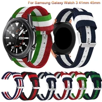 nylon strap watchbands for samsung galaxy watch 3 41mm 45mm band bracelet replacement for huawei watch gt2 46mm wristband belt
