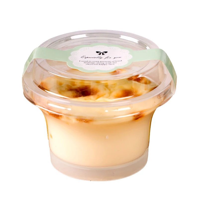 

100pcs Net red small ice cream cup creative baking pudding jelly cake plastic cups party packaging yogurt dessert cup with lid