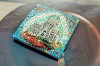 spain barcelona sagrada familia tourist travel souvenir 3d resin mosaic refrigerator fridge magnet craft gift idea home decor