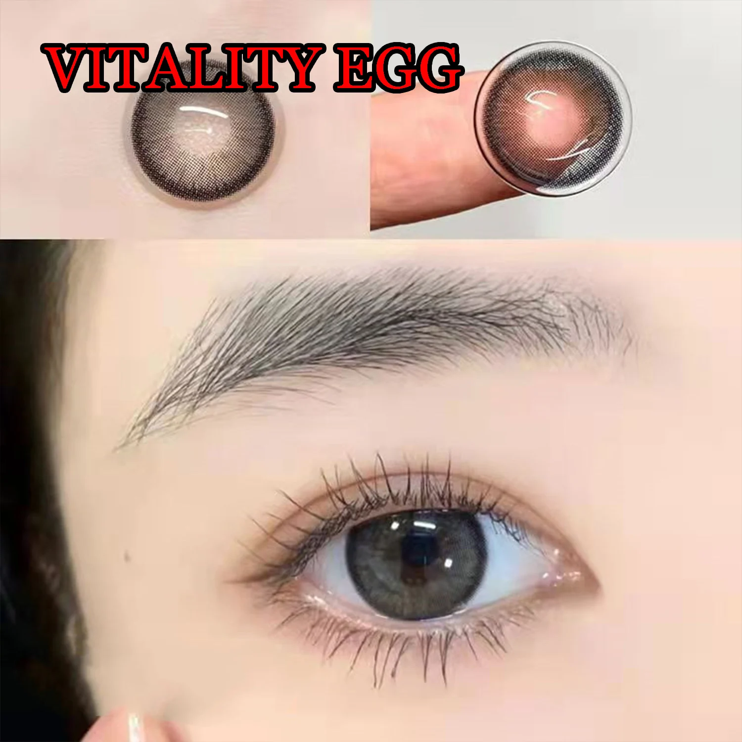 

Hotsale Dolly 14.50MM Black Contact Lenses for Eye Color 1 Year Women Soft Contact Lenses линзы для глаз цветные Vitality Egg
