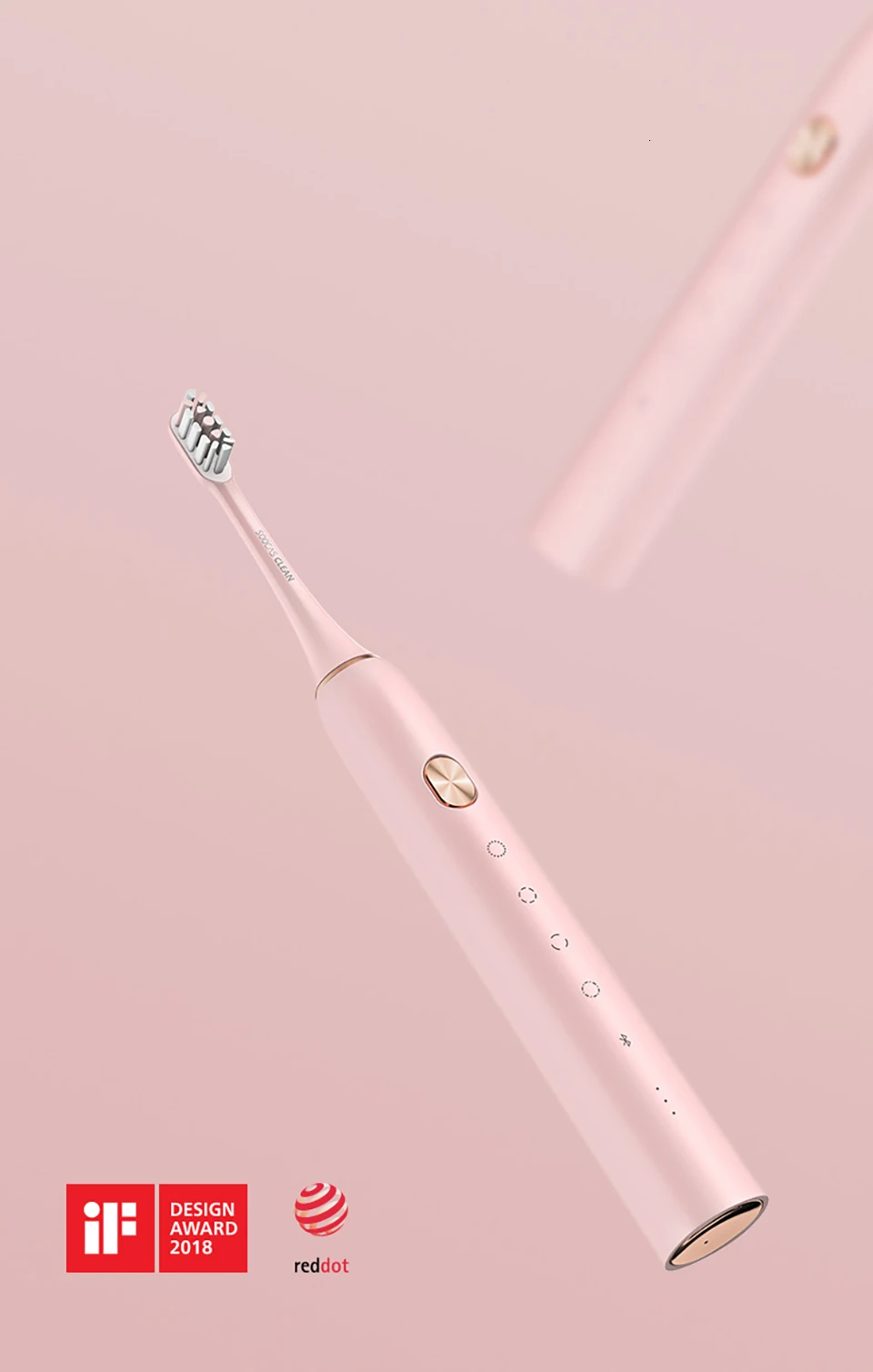 Soocas X3 USB Беспроводная зарядка электрическая зубная щетка xiaomi soocare sonic зубная щетка 4 режима очистки для взрослых ультра звуковая зубная щетка приложение