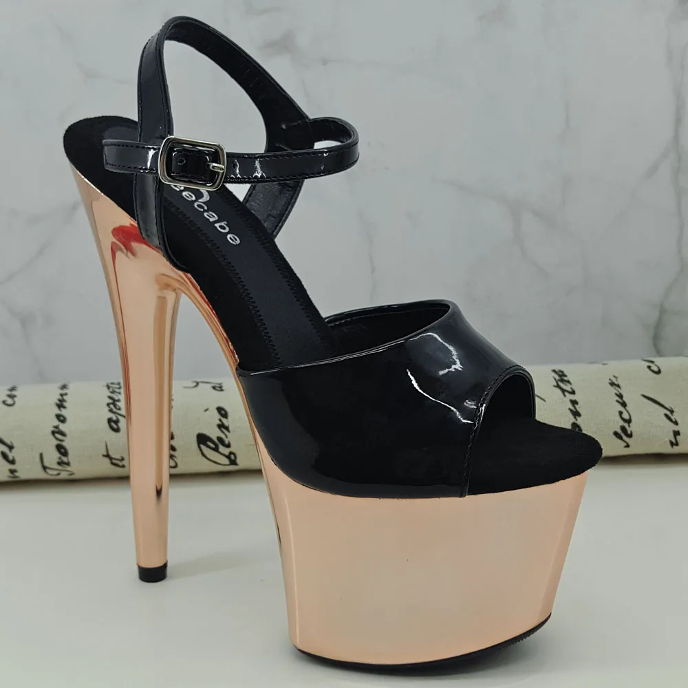 Leecabe 17CM/7Inch Women's Platform Sandals  party High Heels Shoes Pole Dancing Shoes