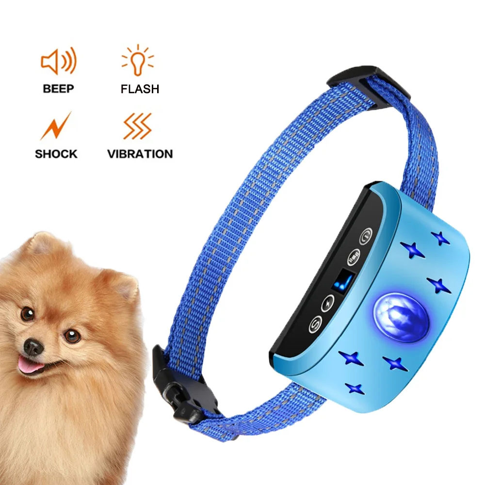Ошейник для дрессировки собак с электрошоком перезаряжаемый водонепроницаемый