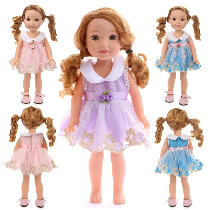 Одежда с цветочным платьем подходит для американских кукол 14 5 дюймов Нэнси