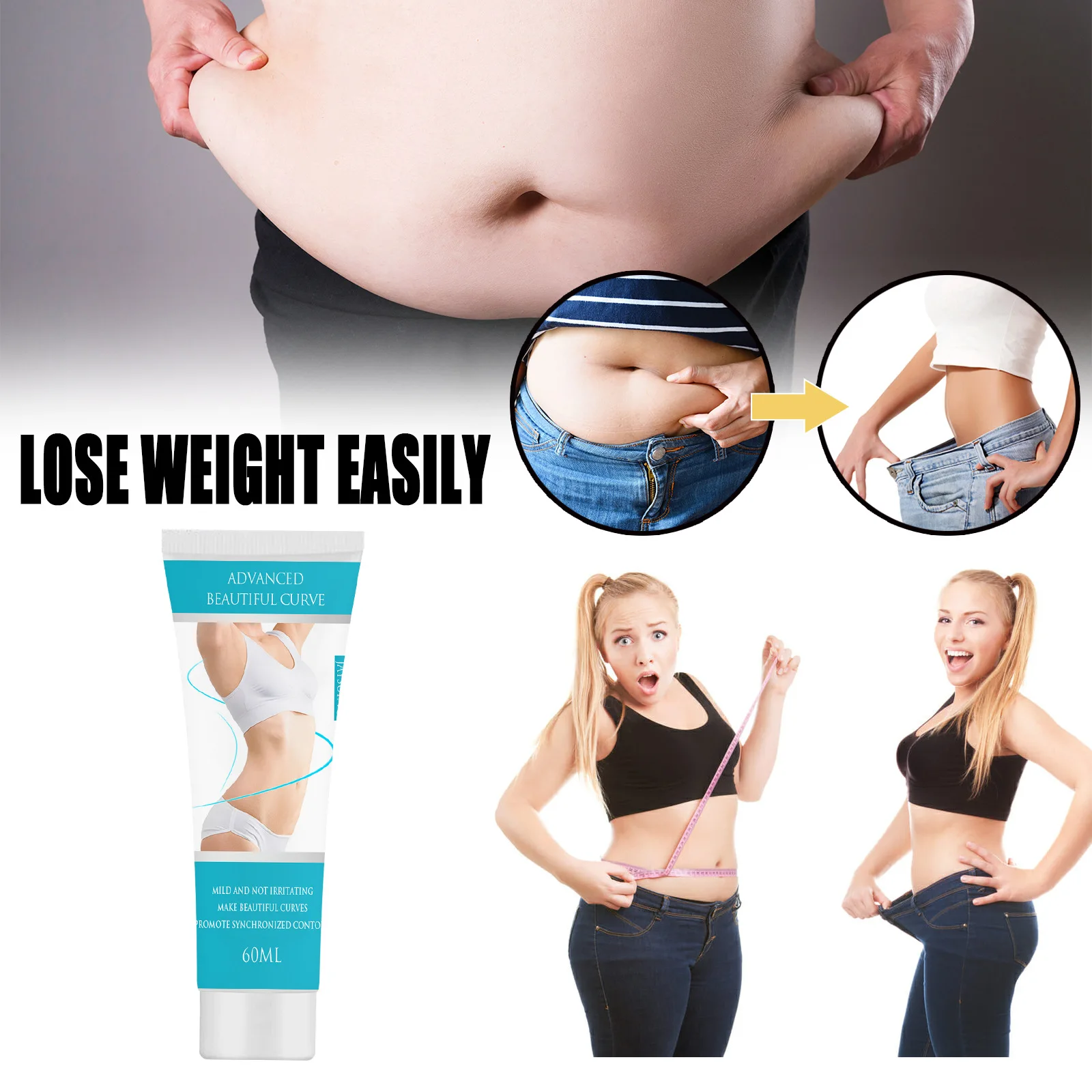 

Антицеллюлитный крем для похудения, потеря веса, массажный крем, сжигание жира, для ног, тела, талии, крем для похудения, продукты для похуден...