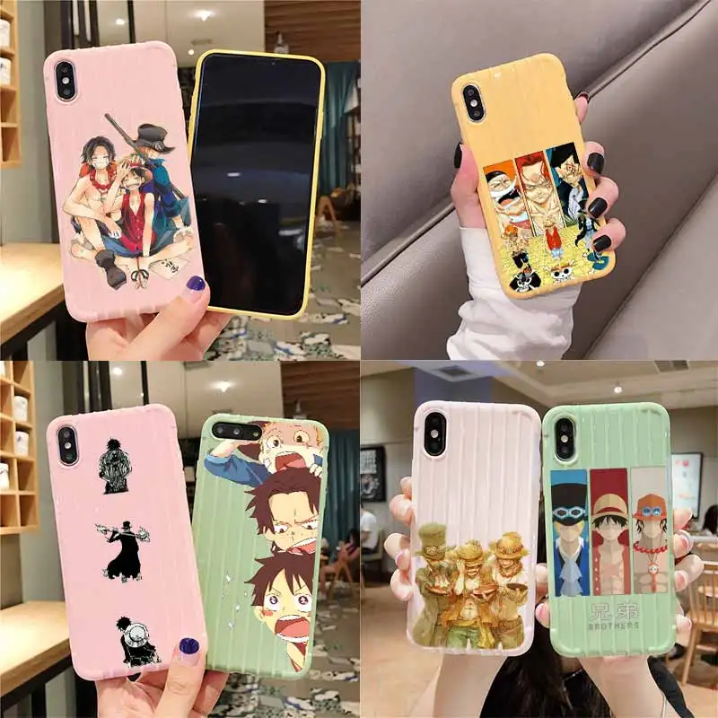 Шляпа брата одна штука на колесиках чемодан чехол для телефона iPhone 11 Pro Max X XS MAX 8 7 6S