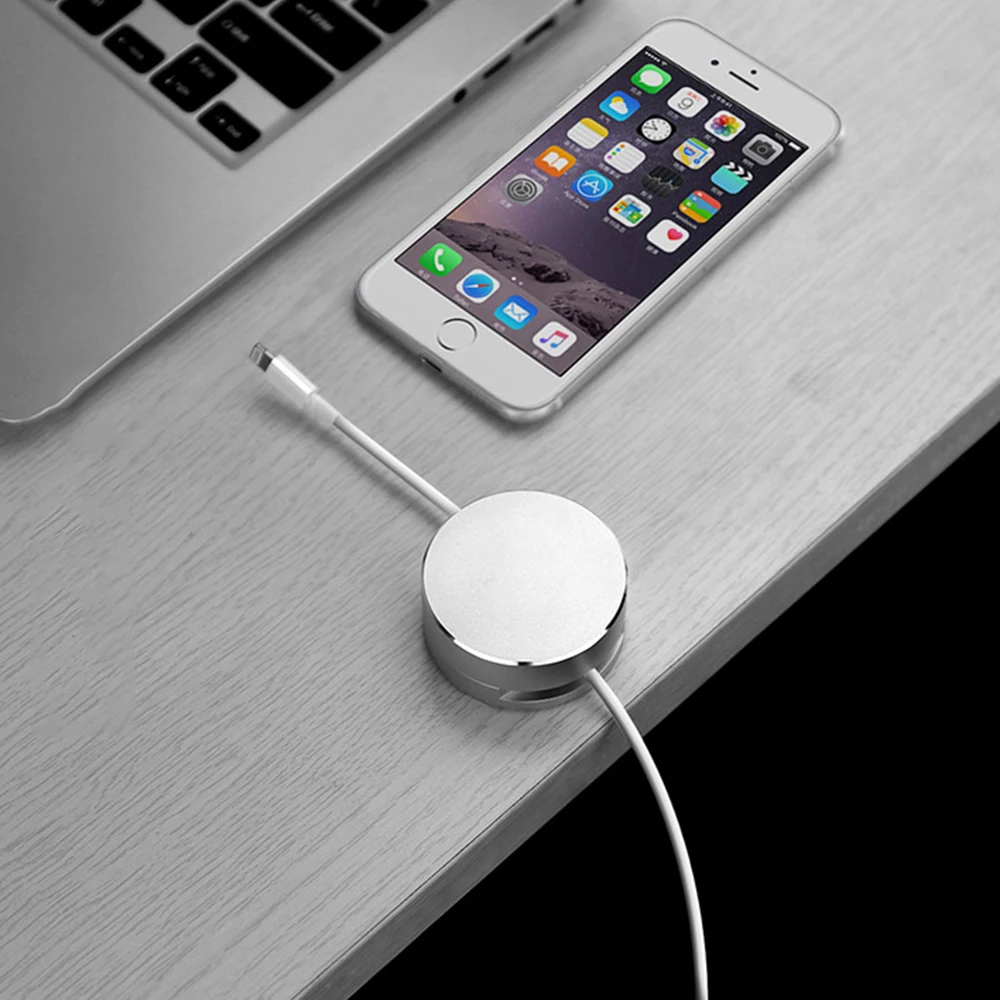 Металлический магнитный Настольный органайзер для кабеля передачи данных