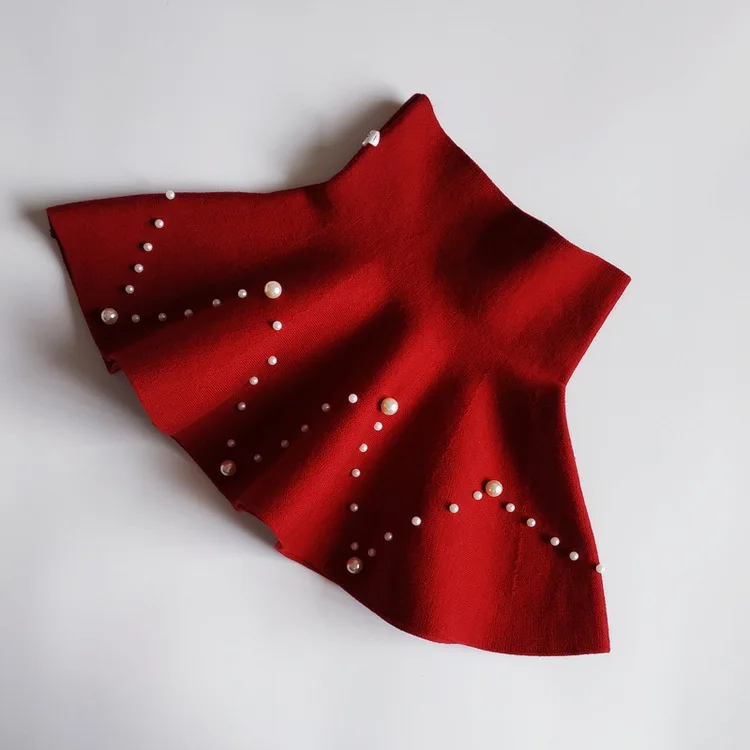 Осень-зима 2019 вязаная плиссированная юбка-пачка для маленьких девочек модная