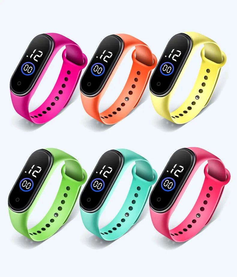 

Silicone Kids Watches for Boys Girls Students Digital Children's Watch Square LED Electronic Sport Waterproof Wristwatch Relogio