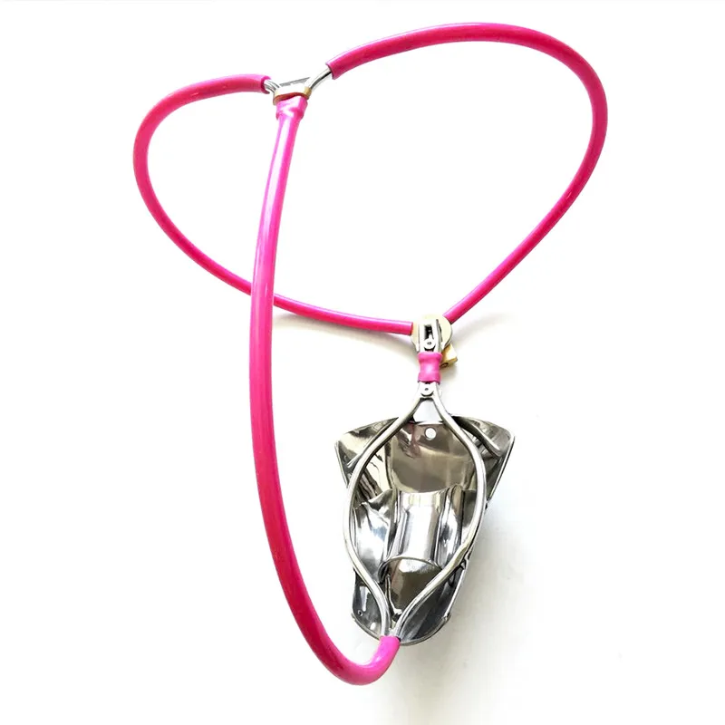 Нержавеющая сталь бандажный для пениса клетка Мужской Пояс верности с кольцо на