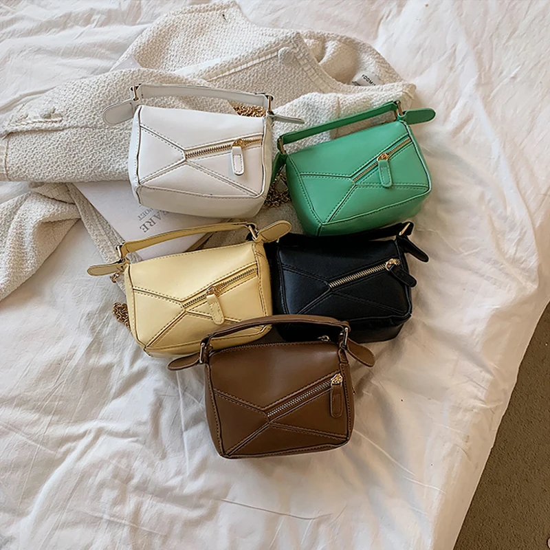 

Small PU Leather Totes for Women 2021 Summer Crossbody Shoulder Bags Female Simple Travel Purses and Handbags Trends