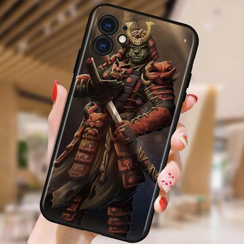 

Japan The Samurai Ninja for Apple iPhone 12 Pro Max Mini 11 Pro XS Max X XR 6S 6 7 8 Plus 5S SE2020 Black Phone Case
