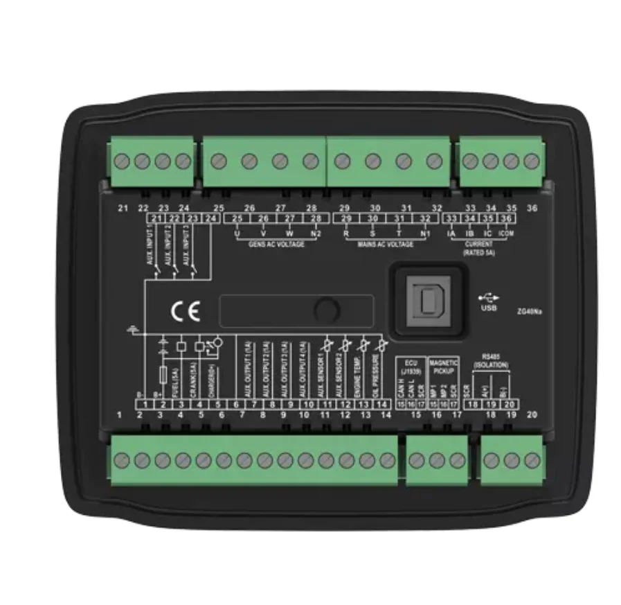 Контроллеры генератора HGM4010NC интегрируют цифровое преобразование на 8 языках +