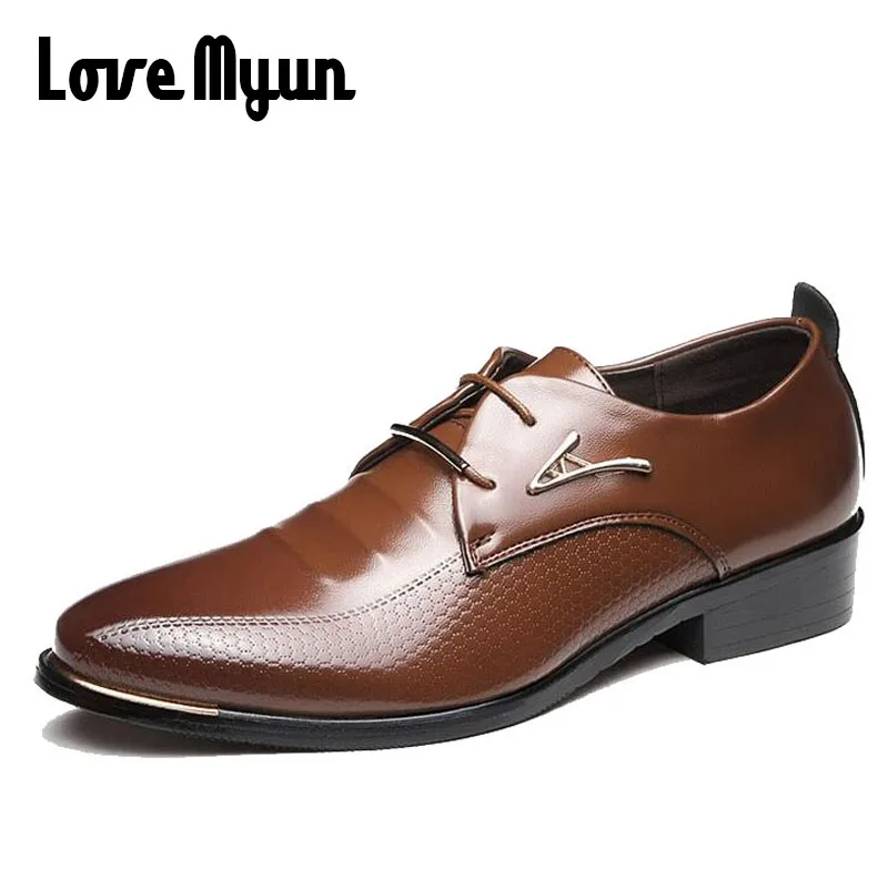 

Brand new arrive mens soft leather shoes men's dress shoes British Style lace up Pointed toe flats 2 colors big size 37-46 AA-03
