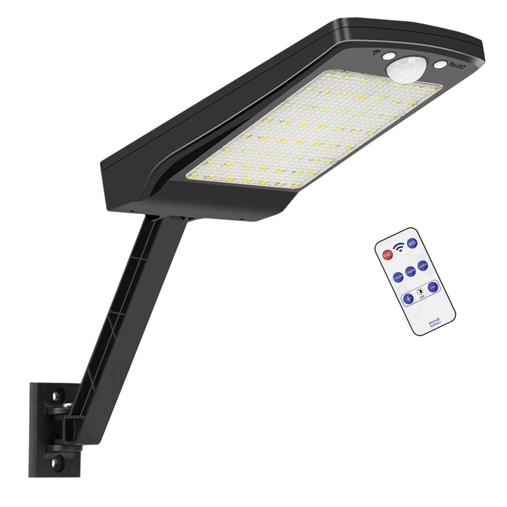 

Светодиодный уличный светильник на солнечной энергии с датчиком движения, садовая водонепроницаемая лампа для безопасности, с дистанционн...