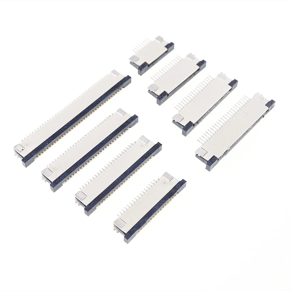 100pcs FFC FPC Connector 0.80 mm 5 6 8 9 10 12 14 15 16 18 20 22 24 26 28 30 36 Pin Bottom Contact SMT Right Angle | Обустройство