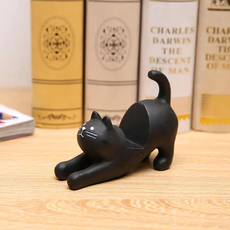 

Home Decor for Home Decoration Accessories Modern Figure Living Kawaii Room Decoration Cartoon Cat Mobile Phone Tablet Holder