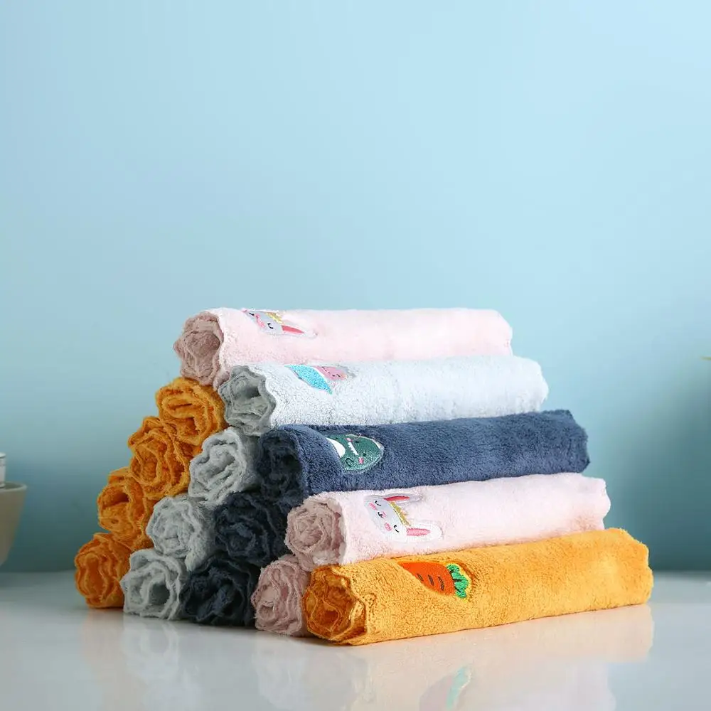 5 шт. кухонные тряпки абсорбирующая ткань для чистки дома мытье посуды чистящие