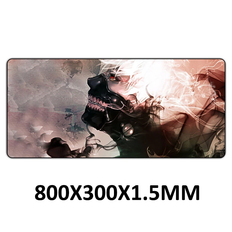 Игровой коврик для мыши 800x300 мм, XL, противоскользящий, с блокировкой скольжения, натуральный каучук, большой игровой коврик для мыши, аниме, для настольного компьютера, ноутбука