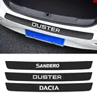 Наклейки на задний бампер автомобиля с нагрузкой по краю, защитные наклейки для Renault Dacia Duster Logan Sandero, защитная пластина БАГАЖНИКА АВТОМОБИЛЯ, декоративные наклейки