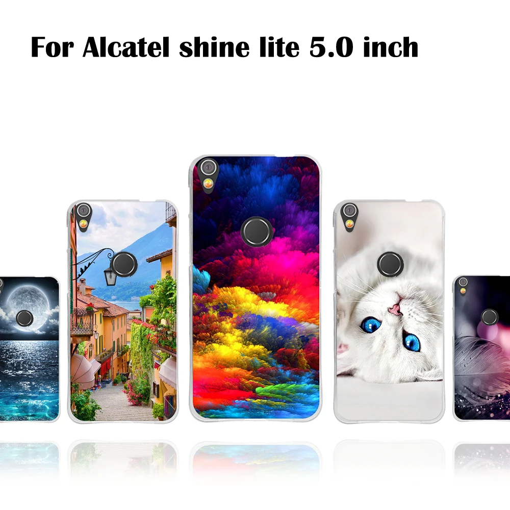 Чехол с рисунком для Alcatel Shine Lite OT5080 5 0 дюйма роскошный чехол накладка из мягкого