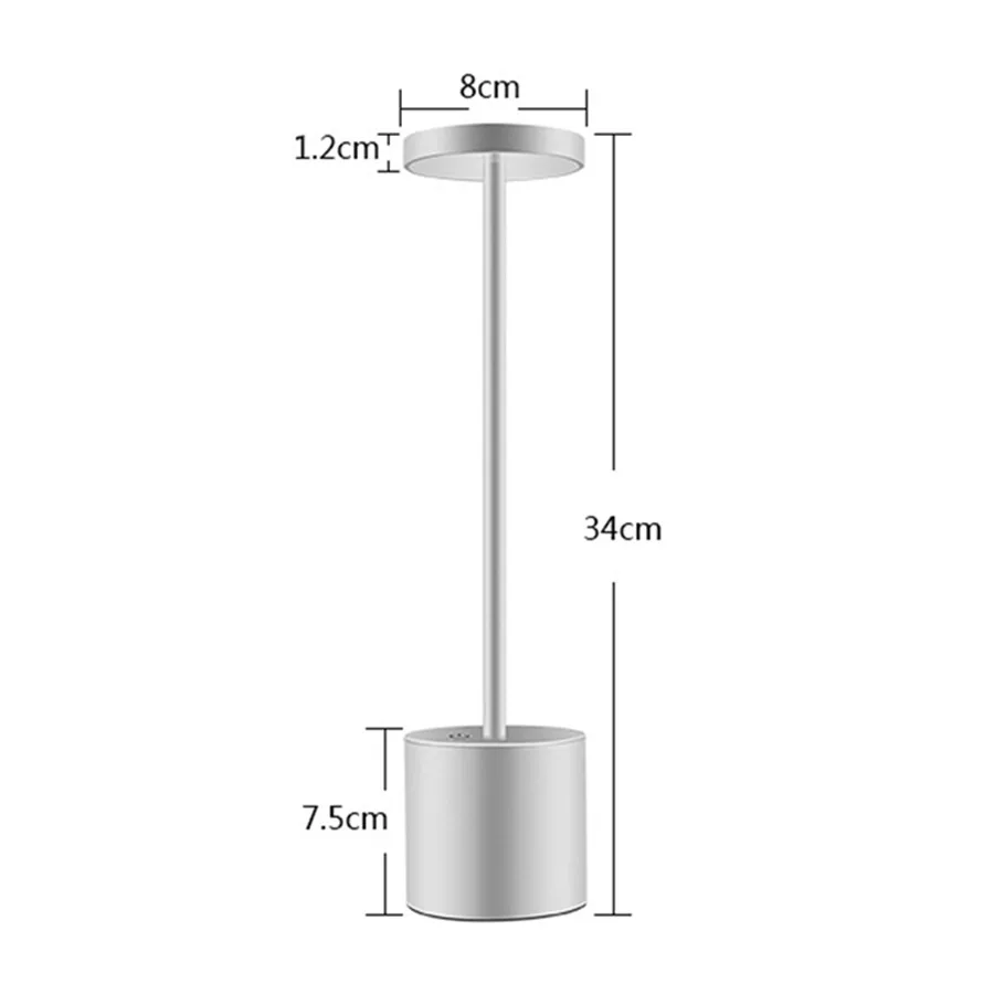 

Aluminum Waterproof Rechargeable Desk Lamp Touch Sensor Dimmable KTV Bar Table Lamps Restaurant Pub Office Table Light