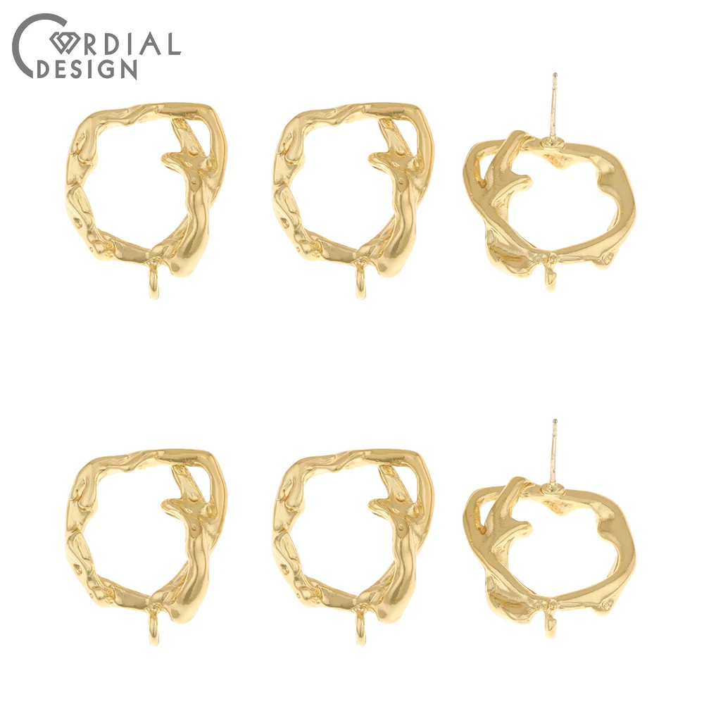 

Cordial Design 50 шт 19*24 мм серьги-гвоздики/ювелирные аксессуары/неправильной формы/ручной работы/DIY части/ювелирные изделия и компоненты