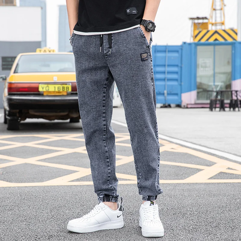 

New Product Jeans Men's Loose Autumn Men's Stretch Casual Overalls Trendy Brand Harlan Trousers Long Pants for Men