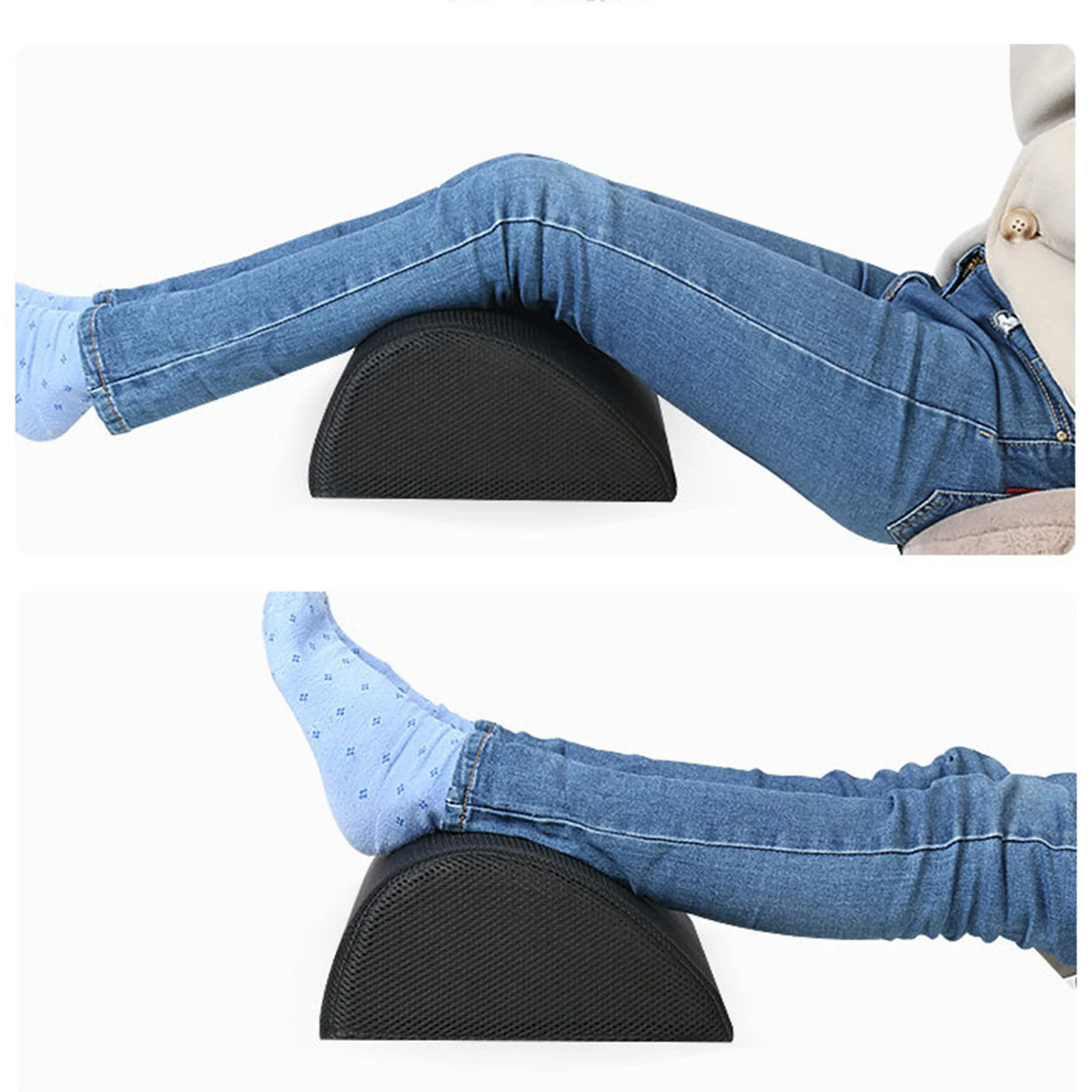 

Foot Rest Pillow Travel Office Home Footrest Cushion Pad Curved Legs Raiser
