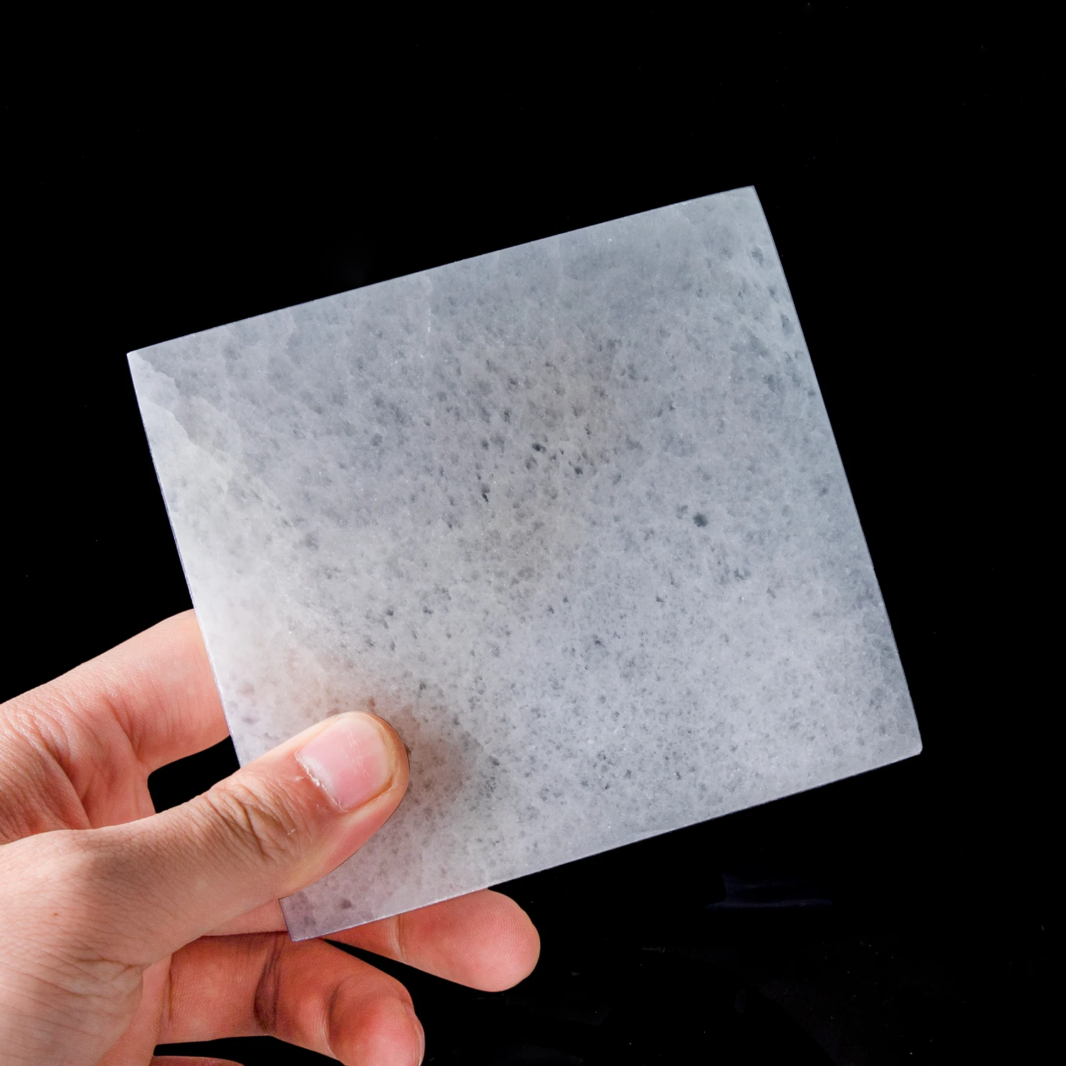 Квадратная селенитовая тарелка Кристалл кварцевые кристаллы рейки целебная