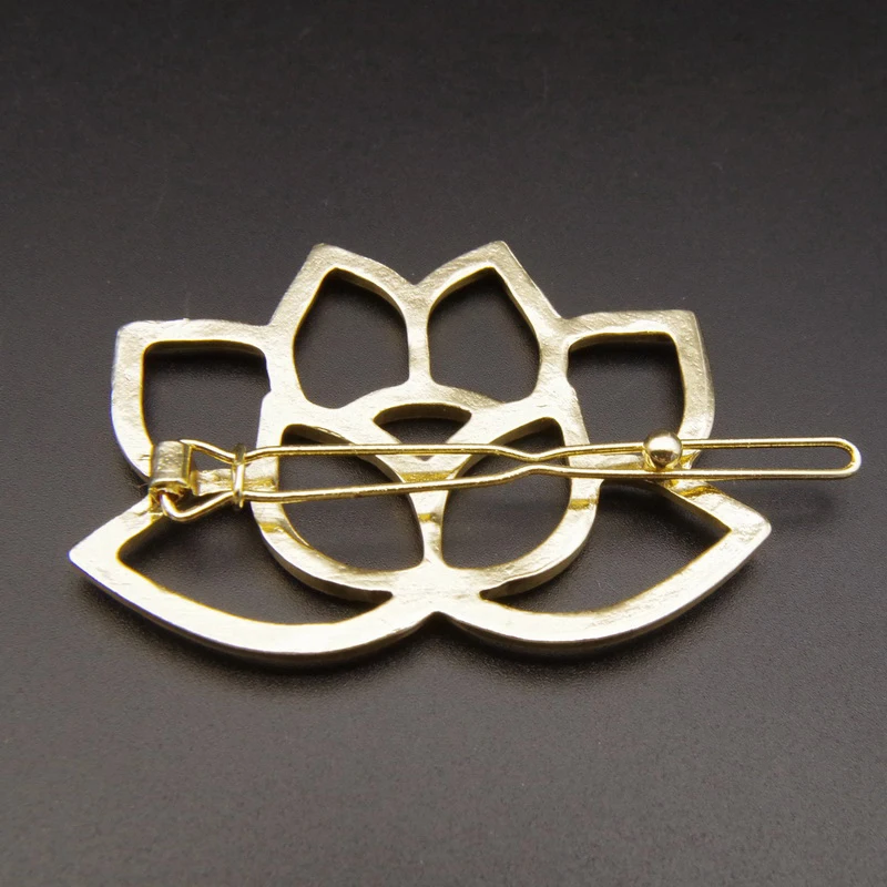 1 шт. женские модные аксессуары для волос в стиле ретро заколки форме лотоса с