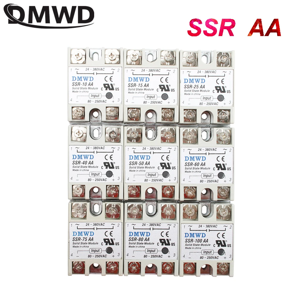 Твердотельные реле SSR 50AA Промышленные твердотельные Модуль 10AA 25AA 40AA 60AA 75AA 80AA