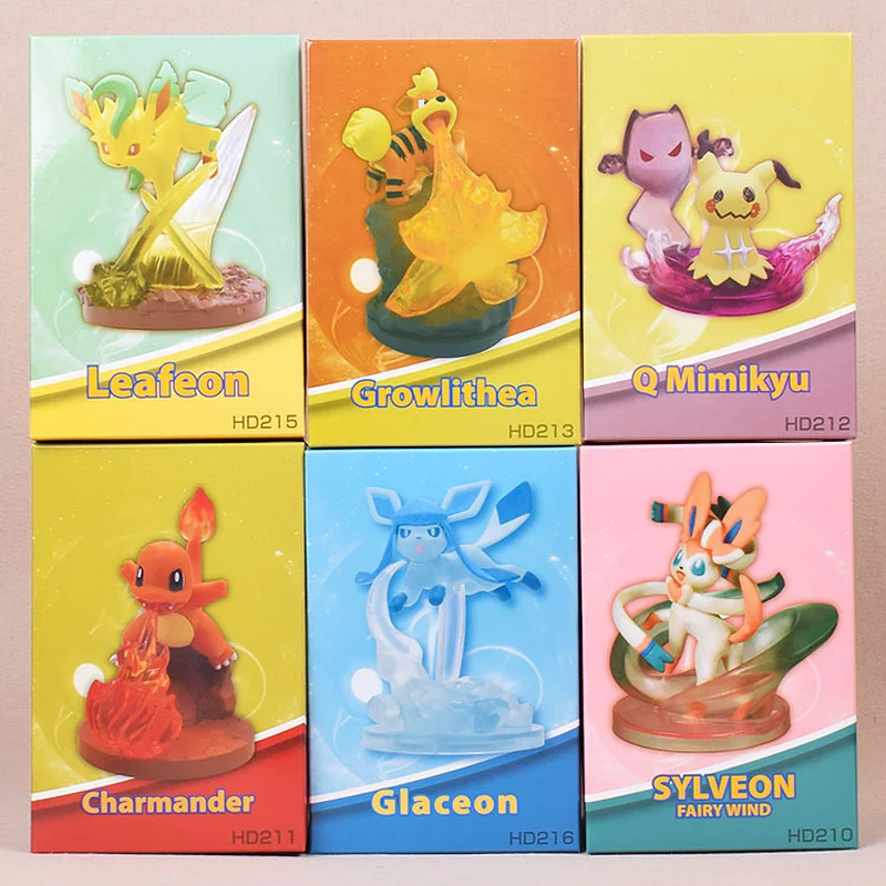 

Pokemon Greninja Action Figures Pikachu Eevee Leafeon Gardevoir Movie & TV Model Toys Desktop Ornaments