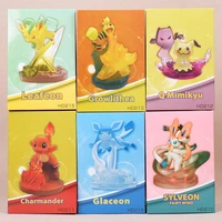 pokemon greninja action figures pikachu eevee leafeon gardevoir movie tv model toys desktop ornaments