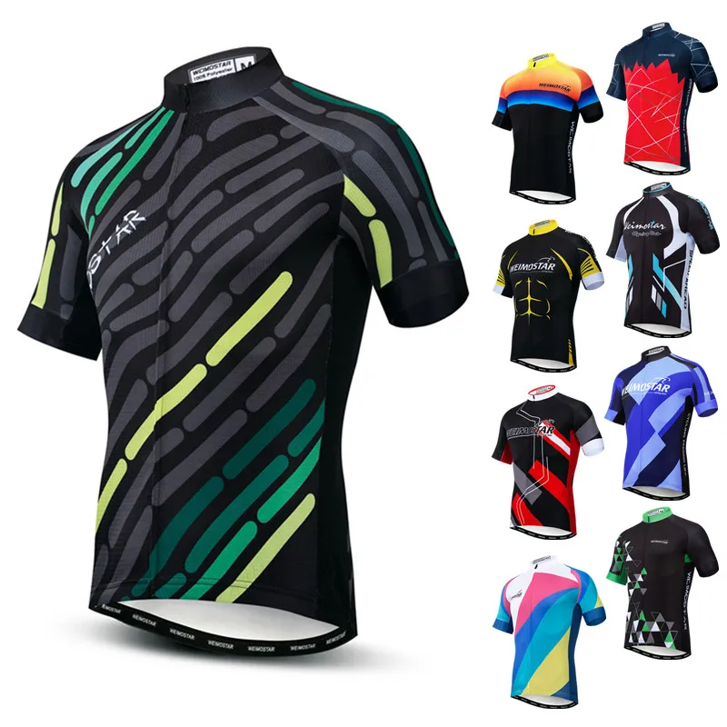 Профессиональная команда Велоспорт Джерси мужские с коротким рукавом горный
