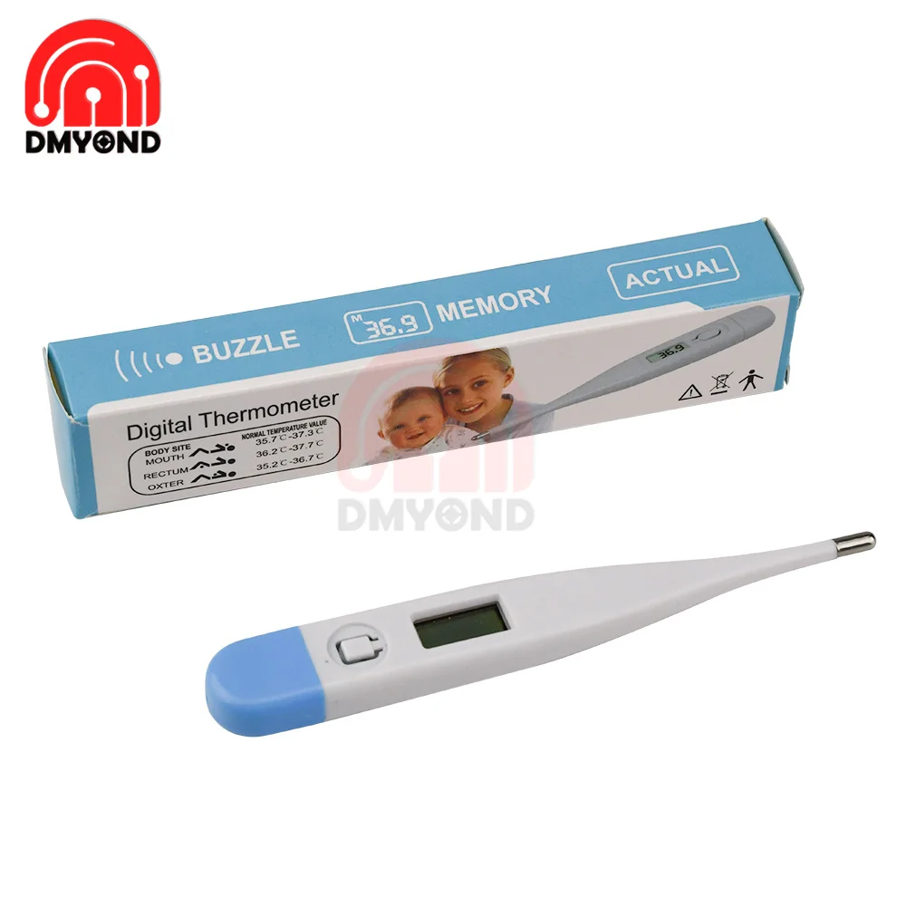 Цифровой ЖК-термометр с подогревом для полости рта детский младенцев рабочая