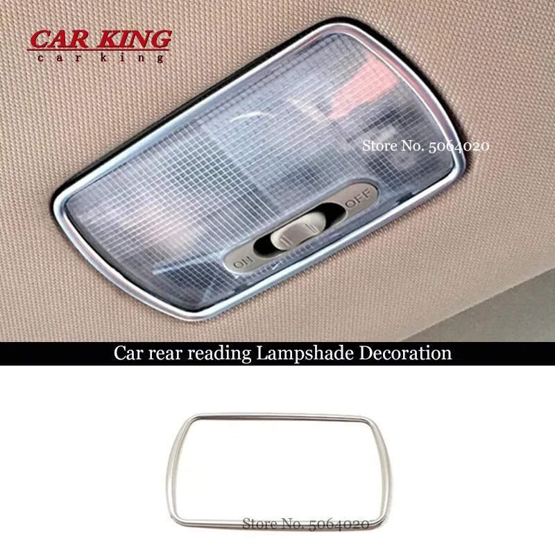 

For Honda CRV CR-V 2012 2013 2014 2015 2016 accessories Stainless steel Car rear reading Lampshade Cover Trim Car Styling 1pcs