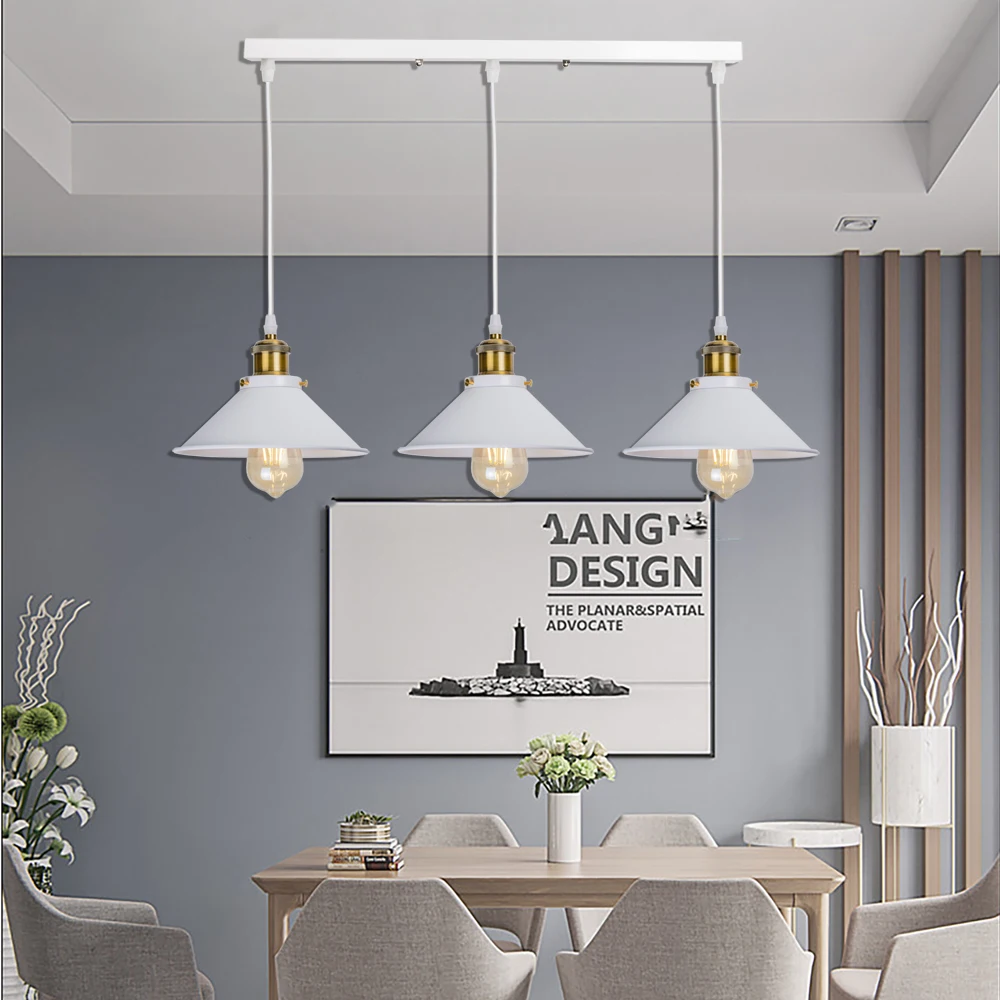 Withe Vintage Pendant Lights Loft Russia Lamp Retro Hanging Lampshade For Kitchen Dining Bedroom Home Lighting | Лампы и освещение