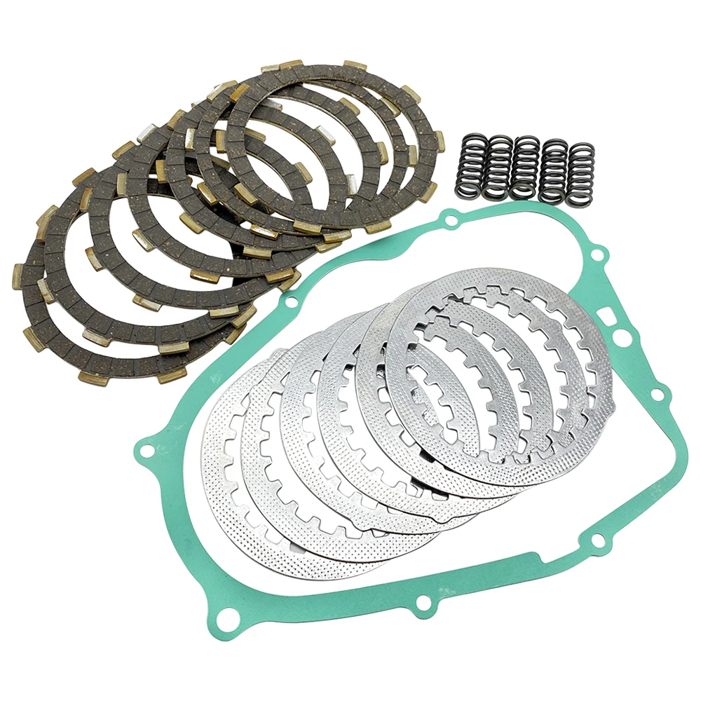 Фото Совместим с Yamaha Blaster 200 YFS200 1988-2006 1HX-16331-00-00 1V1-16324-0Комплектный комплект сцепления Сверхмощные пружины и прокладка №4
