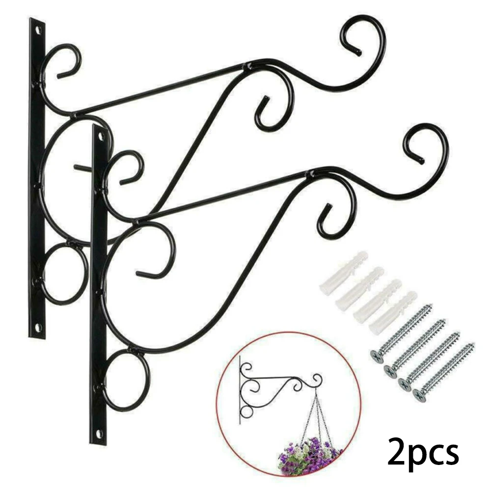 

Metal Plant Hangers Hanging Basket Brackets Outdoor Garden Plant 20.5*25cm