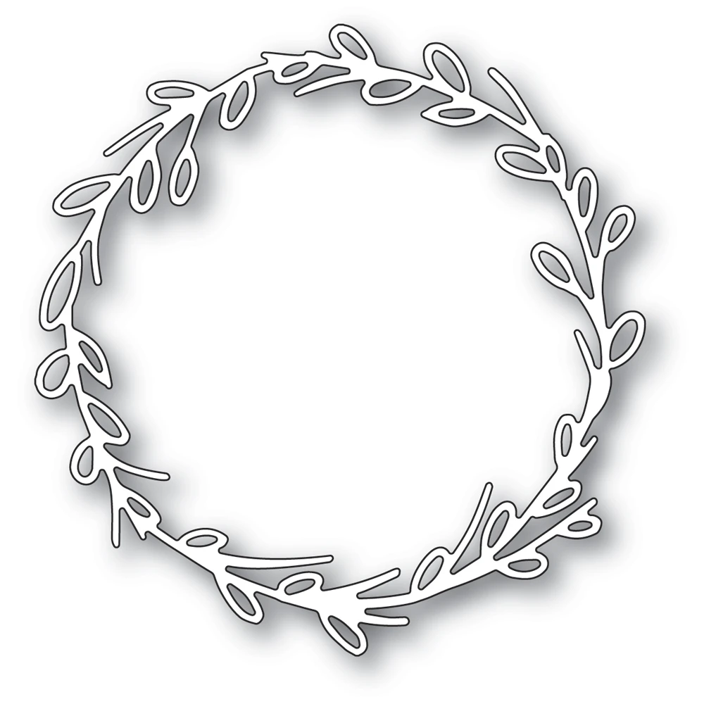 

2021 AliliArts металлические Вырубные штампы hello оставьте венок Сделай Сам Скрапбукинг Фотоальбом декоративное тиснение бумажные изделия штамп