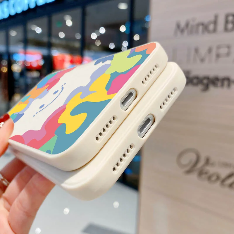 abstract line face smile bear case for xiaomi redmi note 9 case for redmi note 11 11s 10 9 8 pro 9s poco x3 pro mi 11 lite cover free global shipping