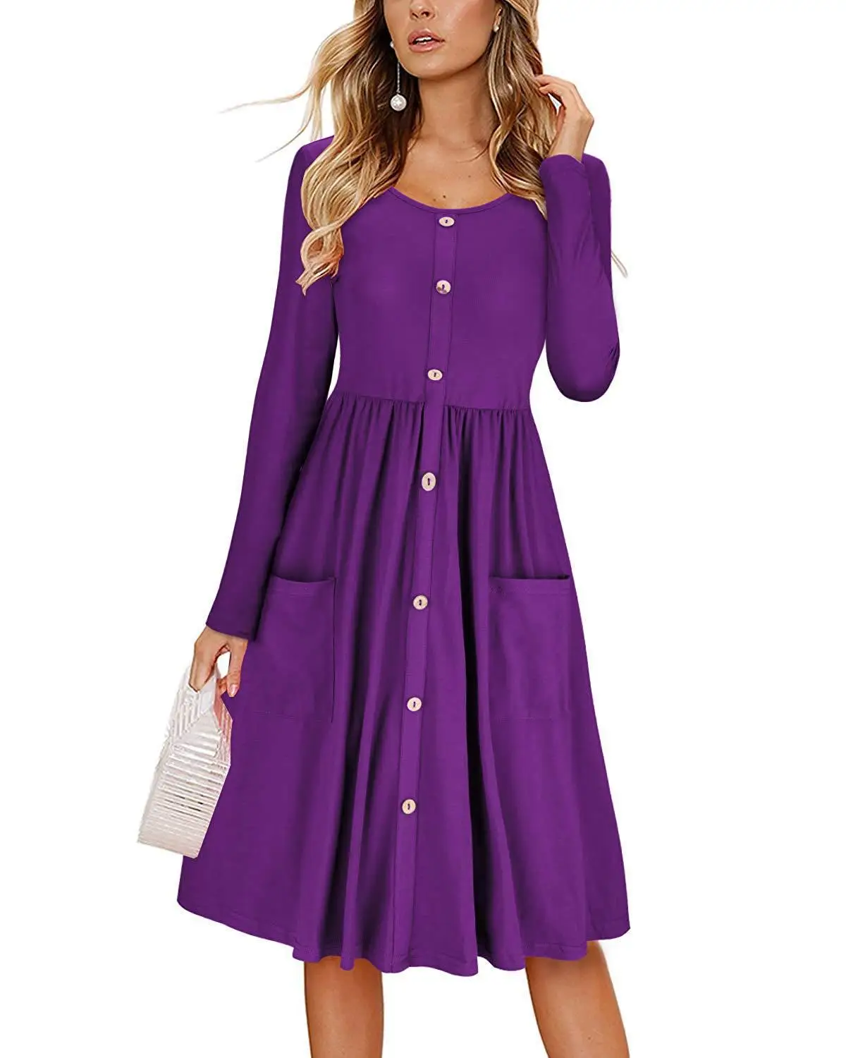 

Women Dresses Autumn 2020 Fashion Clothes Cotton Office Lady Pencil Dress for Women Long Sleeve O-Neck Ladies Dress